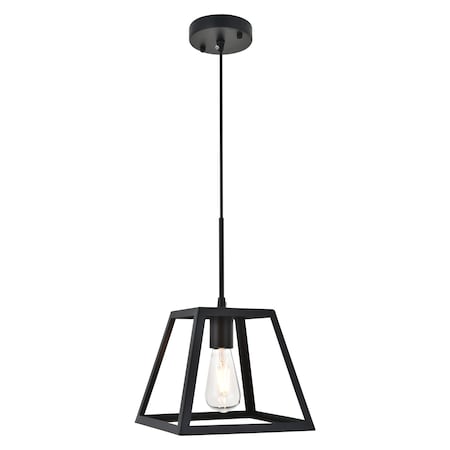 Resolute One Light Black Pendant